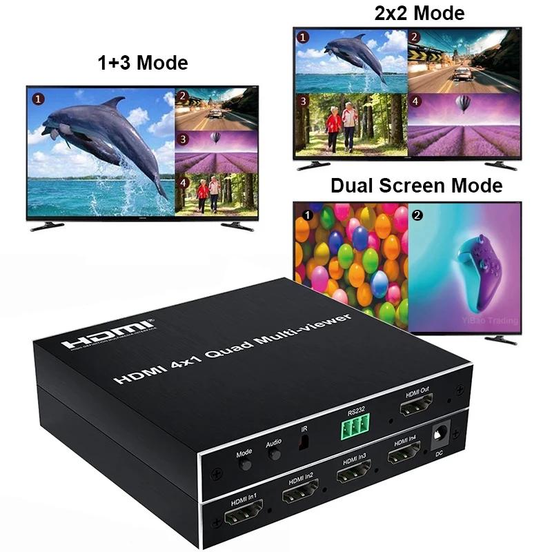 HDMI Ƽ  1080p  ũ ǽð Ƽ ,  ÷ Ǵ 4 ä ũ ø, ɸ ġ, 4x1, ǰ